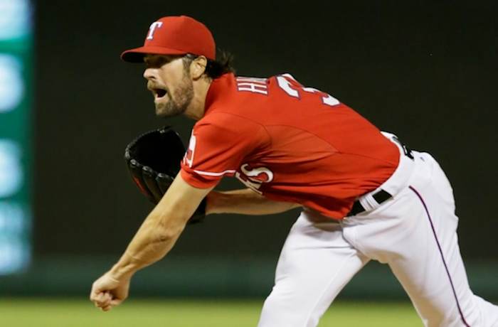 The addition of Cole Hamels has helped bolster Texas' rotation.